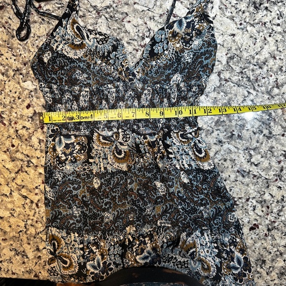 Free People Let’s Smock About It Floral Maxi Sundress Black Combo Size S - Picture 5 of 5